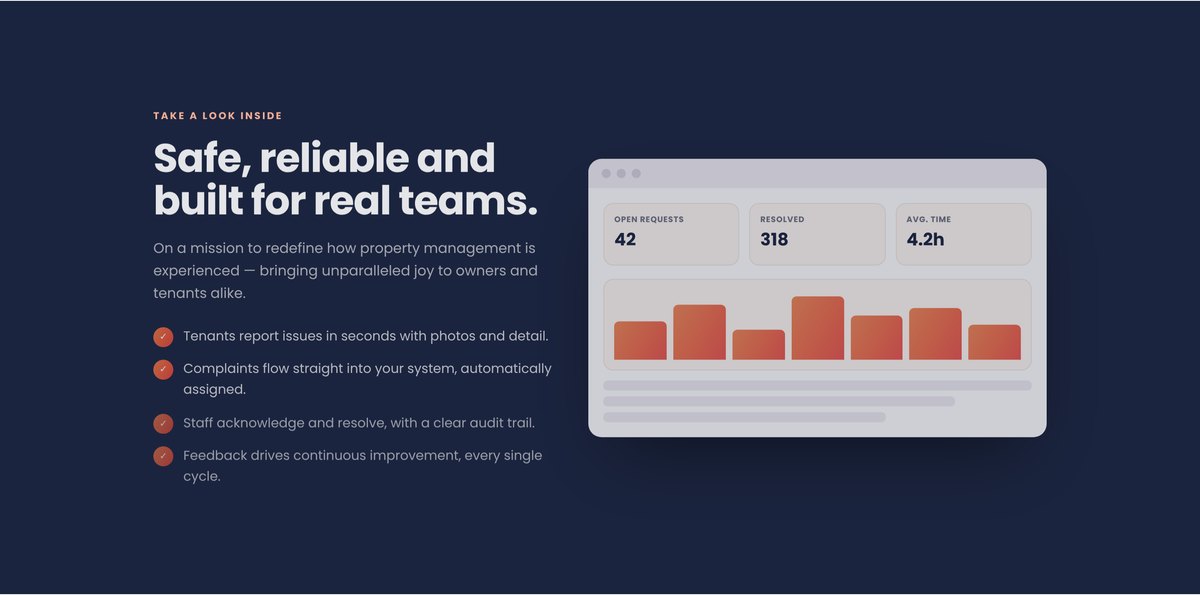 The management dashboard, rebuilt clean